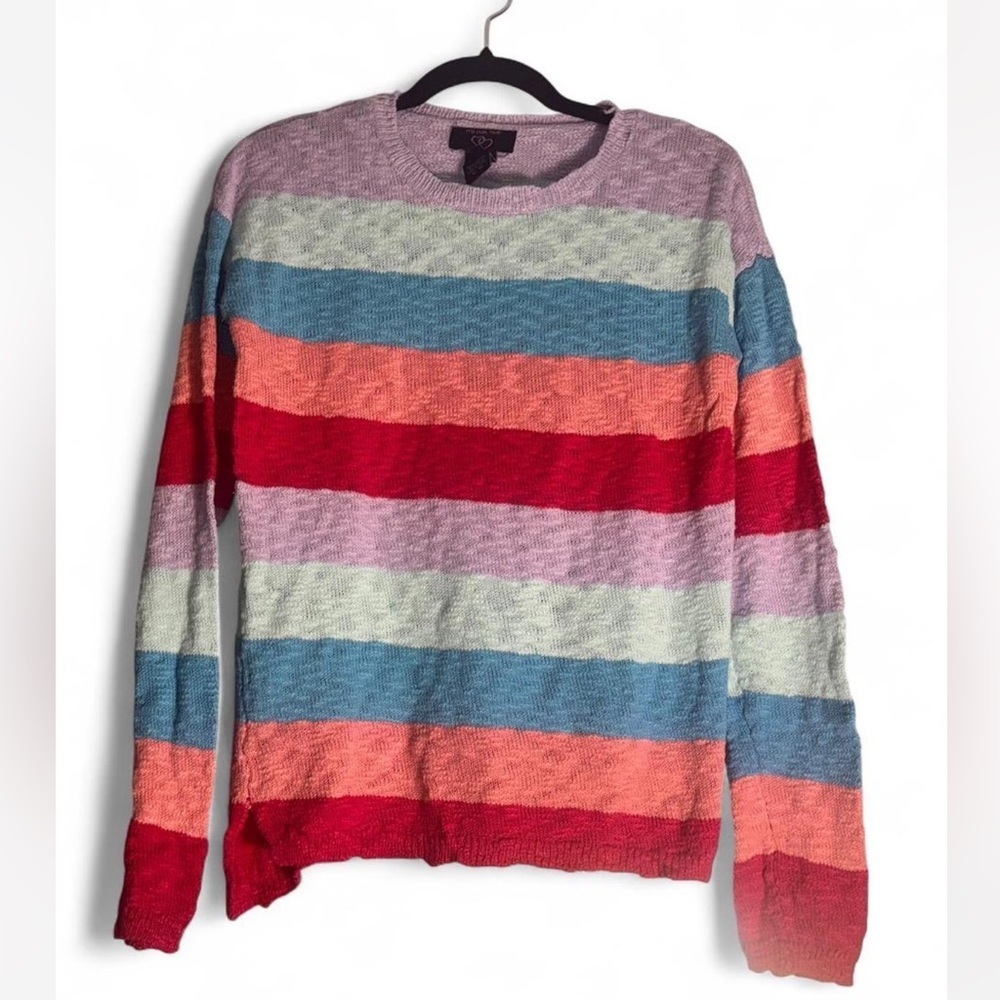 It's Our Time Multicolor Striped Sweater